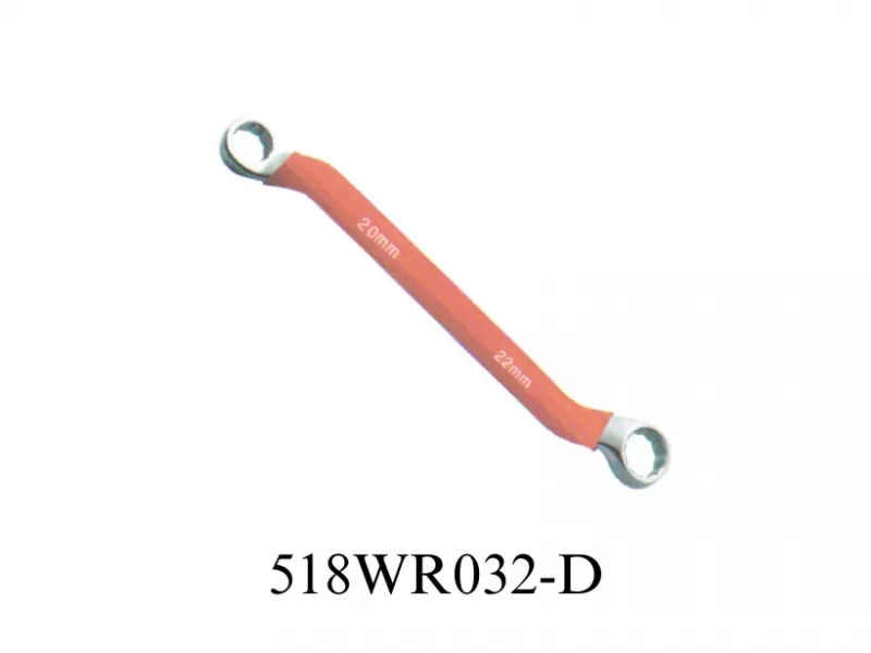 45 ° Double Ring Wrench With Rubber Dipped