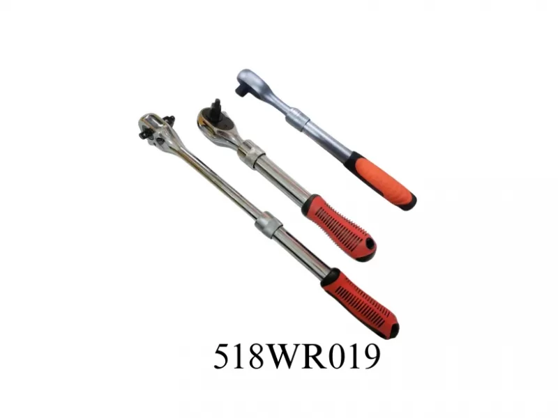 Quick Release Extendable Teardrop Ratchet Wrench