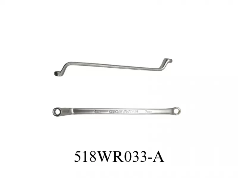 75° Double Ended Ring Wrench With Offset Heads