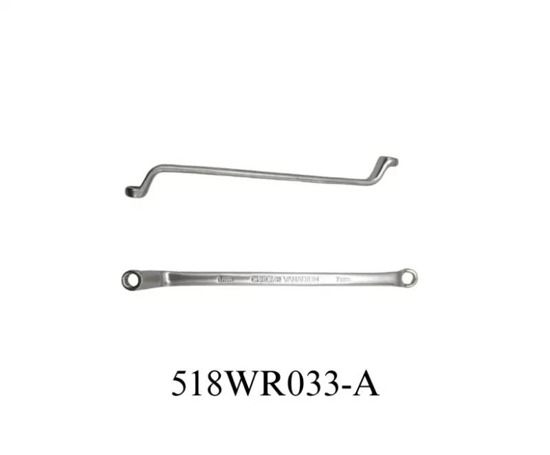 75° Double Ended Ring Wrench With Offset Heads