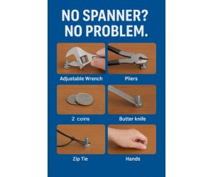 what do you do if you dont have a wrench?
