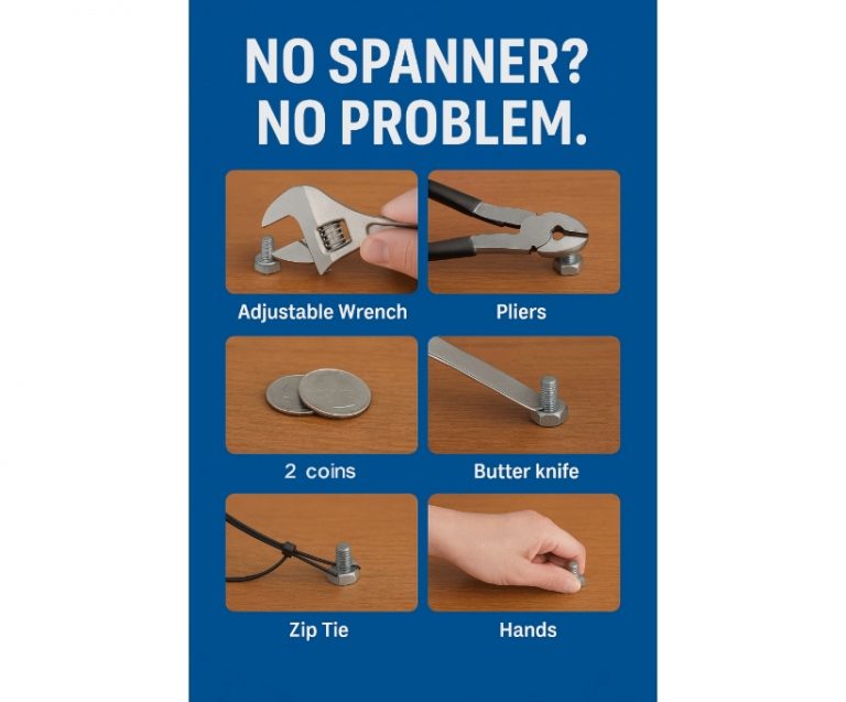 what do you do if you dont have a wrench?